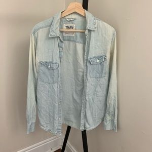 Aritzia TNA oversized denim shirt